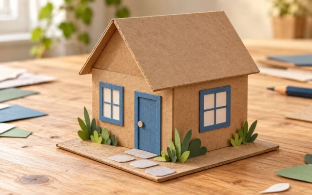 How to Make a Miniature Cardboard House for Beginners