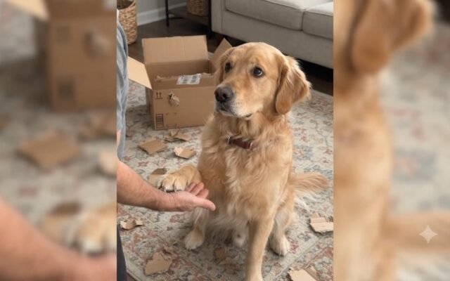 Bruno’s Dedicated Paw Shake: Taking the Job Seriously