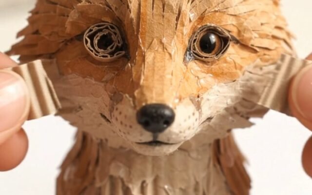 Cardboard Baby Fox: AI Video Prompt