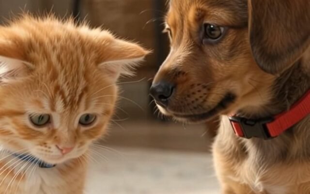 The Treat Standoff: Bruno and Milo’s Biscuit Discovery