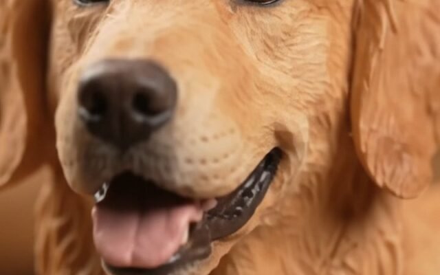 Wooden Golden Retriever: AI Carving Video Prompt